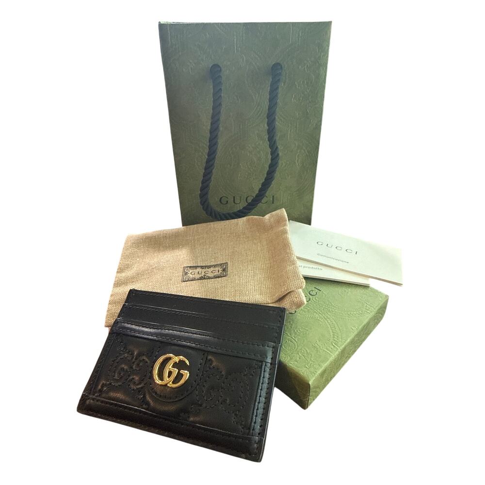 Gucci GG Matelassé Black Card Holder - Picture 5 of 5